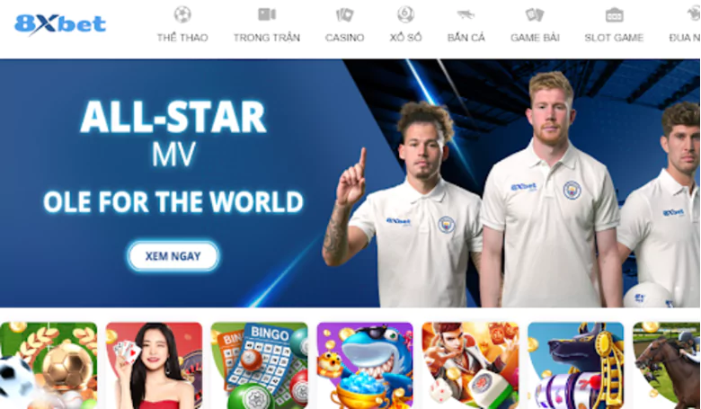 8xbet ra đời với sứ mệnh nâng cấp thể loại giải trí online